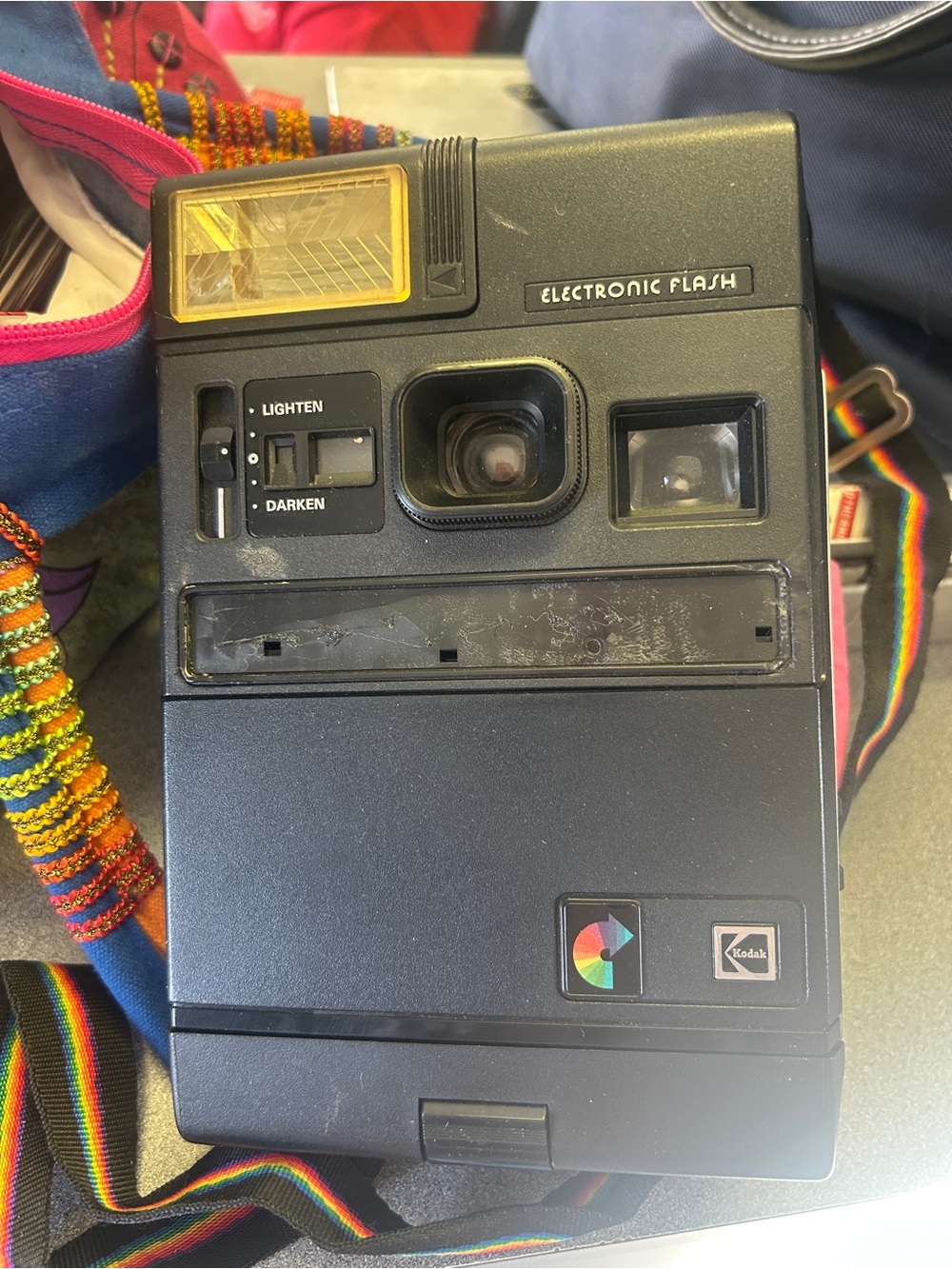 Kodak Colorburst 300 (EK300) Instant Camera with built-in electronic flash.